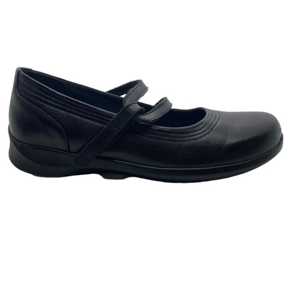 APEX Mary Jane Petals A300W Black Strap Casual Orthopedic Shoe Sz 9.5 NWOT